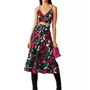 ba&sh Multicolor Floral Skirt Set